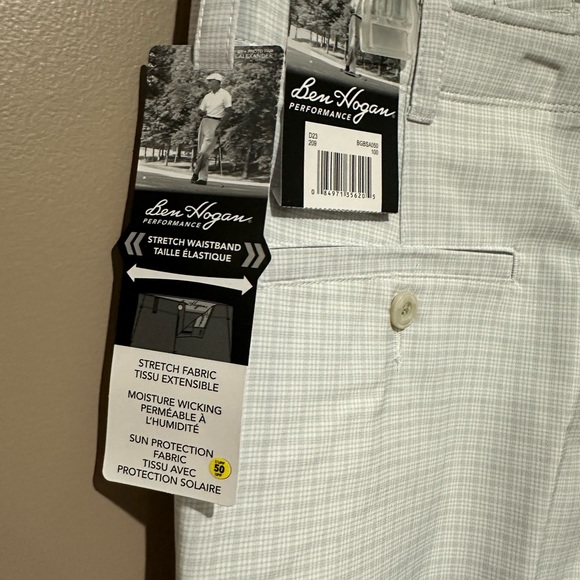 Men’s grey and white golf shorts. Pin check pattern. Ben Hogan. Sizes 30&34 - Picture 3 of 5